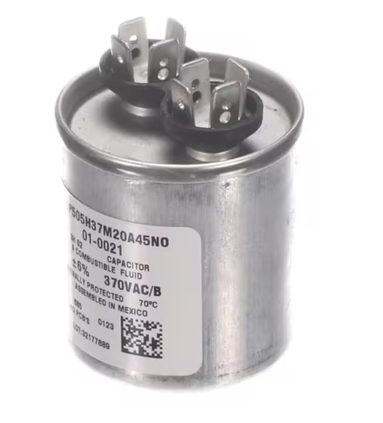 Fits Nortek 325P505H37M20A45N0 5.0 uF 32177889 C22.2 NO. 190 Run Capacitor, 5uF, 370V, 50/60HZ, Round 01-0021 for JT4BD-036C