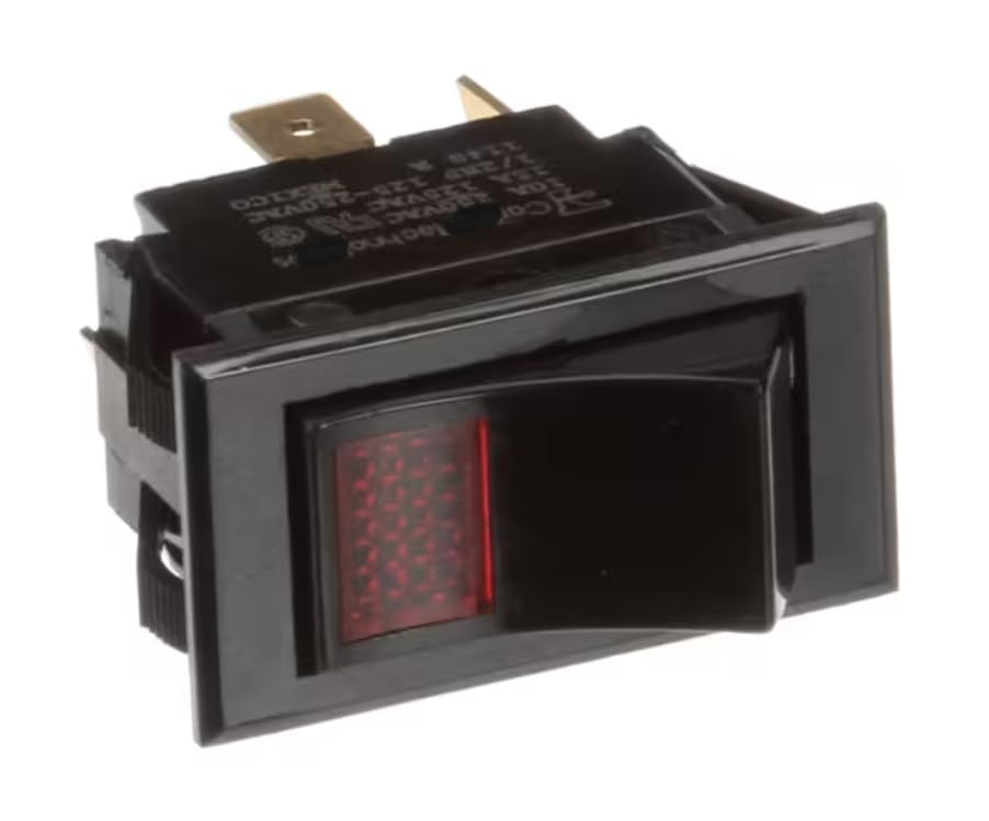 Fits Jade 1148 R 10A 250VAC 15A 125VAC 1/2 HP 125-250VAC Switch, Rocker, SPST, Lighted