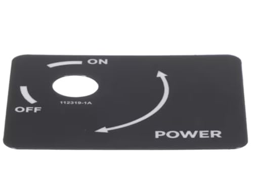 Fits Cleveland 112319-1A Label/Decal, Power/On-Off, Steamchef 3.1/6 for 22CET3.1, 22CET3A, 22CET6.1