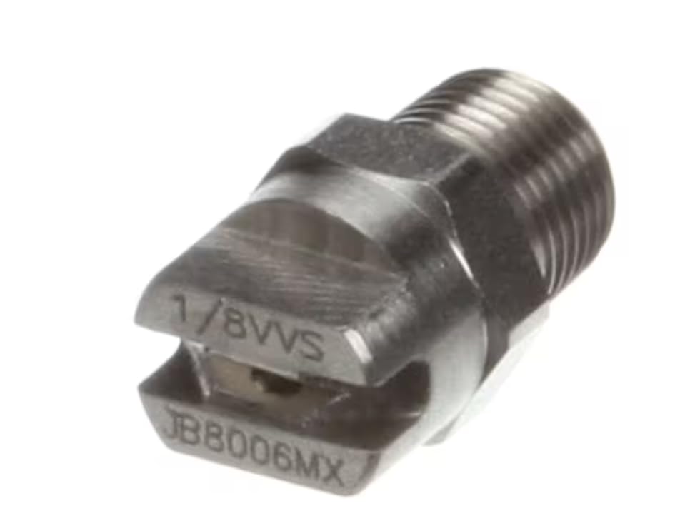 Fits Champion JB8006MX Nozzle, Rinse, 1/8", Sainless Steel for CH-66, D-H1, D-H1M4