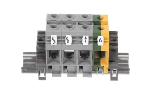 Fits Henny Penny BAM 4 Terminal Block Assembly, DIN Rail, 16MM, 3WG for PQE-500