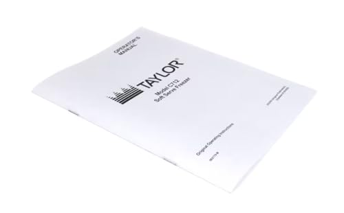 Fits Taylor 062179-M C712 Operations Manual