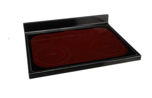 9/15 W11156895 Glass Cooktop with Black Trim, Range