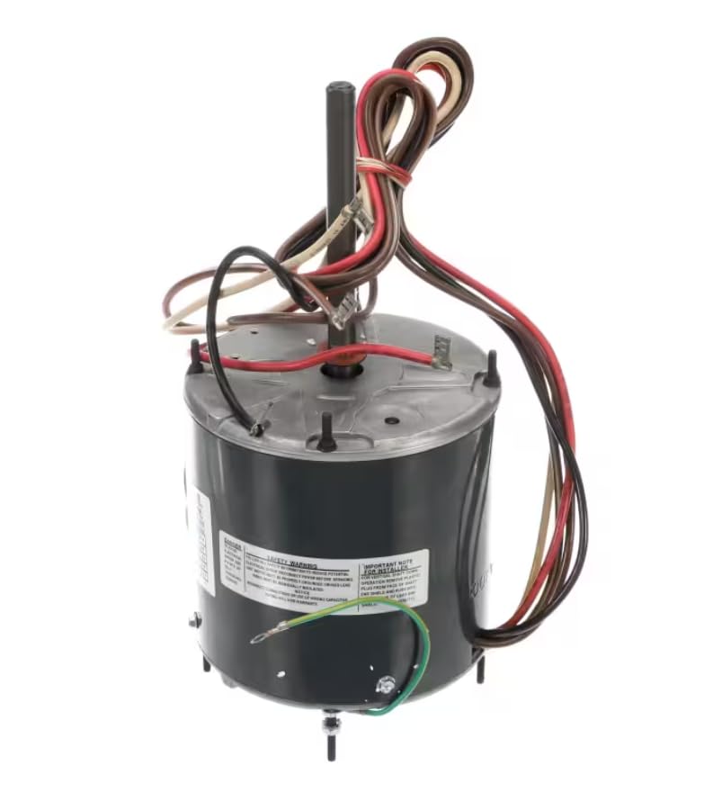 Fits York UA49S D18FA0001111 UA49S018FA30C E-208555 Condenser Motor, 208-230 Volt, 60HZ, 1 PH, 1/2HP, 1075 RPM, 2 Speed