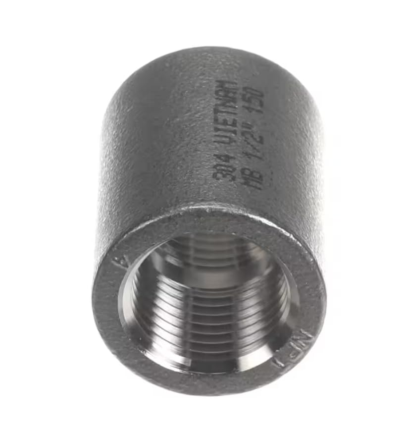 Fits Henny Penny 304 MB 150 Coupling, 1/2" NPT, Stainless Steel for 590, 591, 592