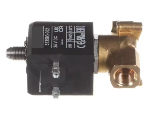 Fits Rancilio 24 V DC 9W X356552542001F1 Pipe 1/4 Solenoid Vale with Coil, 3-Way
