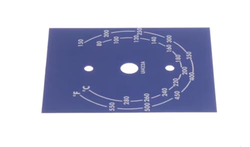 Fits Bakers Pride UI422A Overlay/Patch Label, Fast Rotary Control, 150-550F, 80-280C