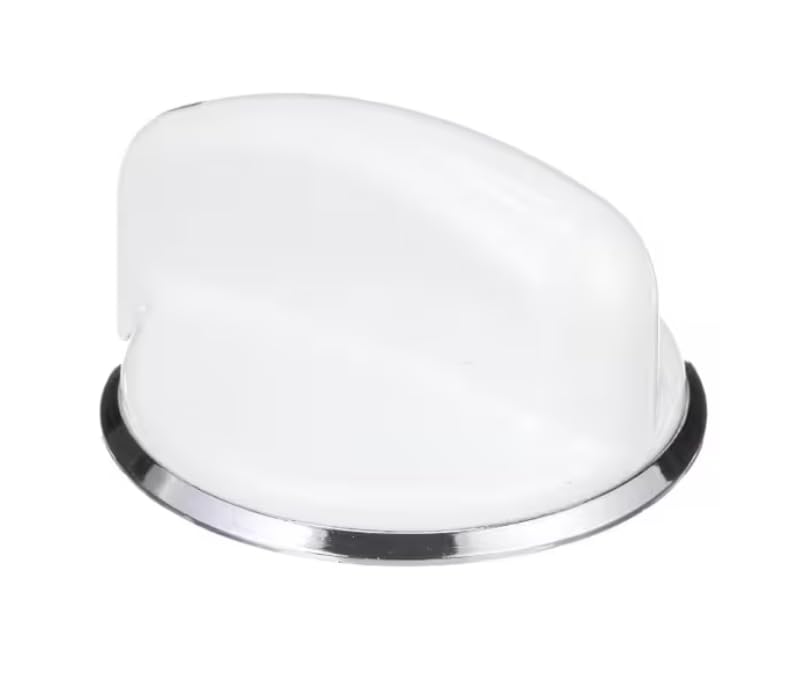 ABS Control Knob, White, Washer/Dryer for DLSR483GG0WW, DHDSR46GG9WW, 57731H5WW