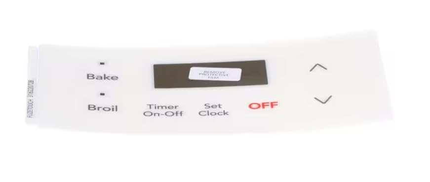 FUZETOUCH Overlay, Control Board, White for CFEF3007LWB, CFEF3007LWC, CFEF3007LWD