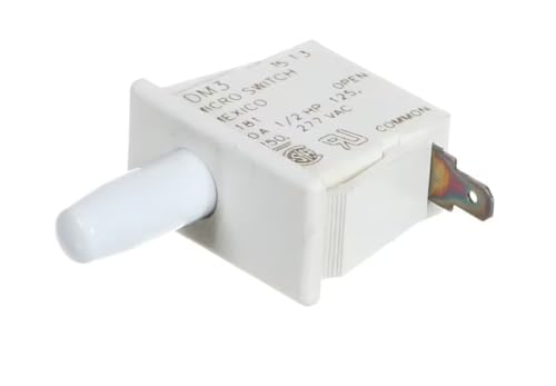 Fits Taylor 15 13 L181 10A 1/2HP 125, 250, 277VAC Microswitch, Push Button, SPST, 10A, 250V