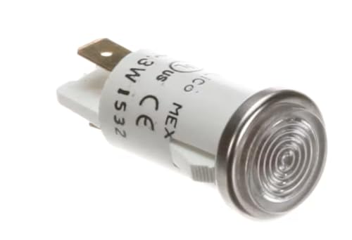 Fits Wells 1532 125V~.3W Indicator Light, Clear, 125V for HC1006, HC100, HC125