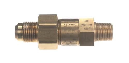Fits York 0086 2797 3016-300 Pressure Relief Valve, 3/8" NPTF x 1/2" Flare