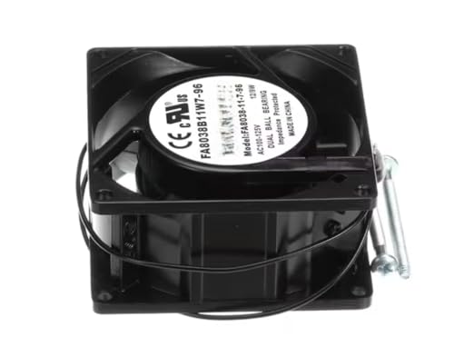 Fits Blodgett RoHS 1949 FA8038-11-7-96 12/9W Fan with Screw, 120V, 50/60HZ, 30 CFM for 1048DD, AC-500, DFG-100
