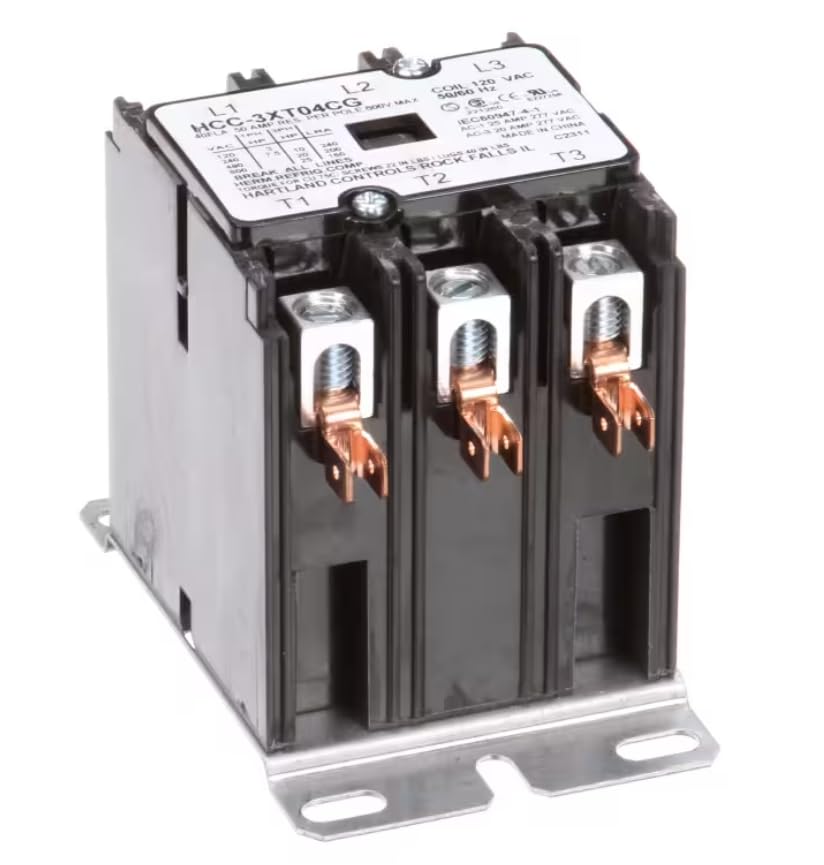 Fits Groen C2311 IEC/60947-4-1 E227250 Contactor, 120 Volt Coil, 50/60HZ, 50 Amp, 3 Pole