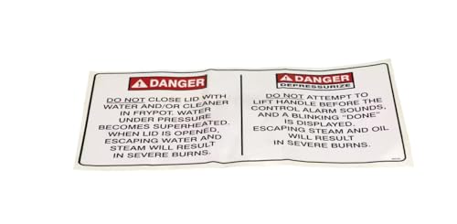 Fits Henny Penny 96618C Label, Warning for PXE-100