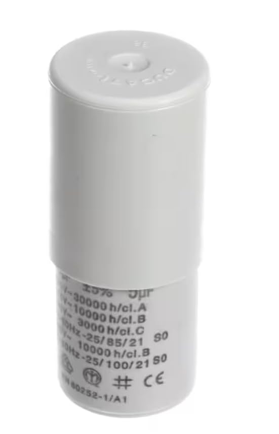 EN60252-1/A1 Run Capacitor, 5uF, Gear Motor, 230V 50HZ 1PH Unit for CNF-0201, CNF-0202, RF0244A