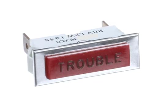 Fits Frymaster 1345 28V 1.2 W Indicator Light, Trouble, Red Lens, 24 Volt for FBCR18, FBKR18