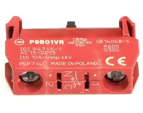 Fits Hobart P9B01VR 14048-5 947-5-1 15-DC13 PLP714! Contact Block, Stop, Red, Normally Closed for MG1532, 4246HD, 4246S