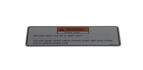 Fits Henny Penny 185980A00 Drain PAN Warning Label for PXE-100
