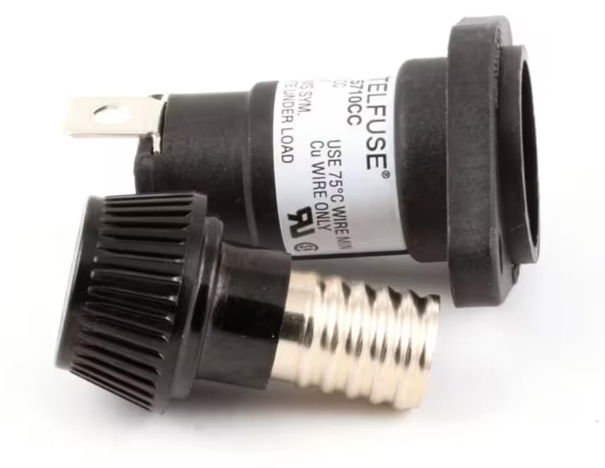 Fits Frymaster 5710CC Fuse Holder, Screw Type, Buss Fuse, 600V, 30A for 17BC, 17C, 17CSC