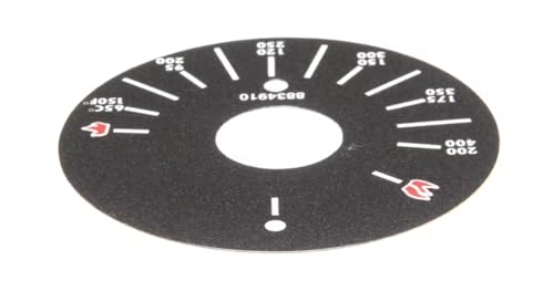 Fits Bakers Pride 8824910 Decal, Dial Plate, 150-400F, 65-200C, Griddle for BPHTG-2424i, BPHTG-2436i, BPHTG-2448i