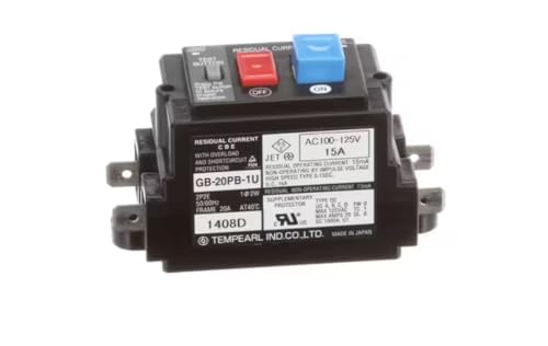 Fits Hoshizaki GB-20PB-1U 1408D AC100-125V 15A Leak Breaker, ROX-20TB2-U for ROX-20TB2-U