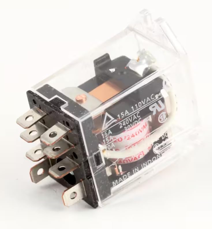 Fits BKI 15A 110VAC DC1 OC3 30VDC Relay, SPDT, 220/240V, 15A for Coq, FKG, FKG-F