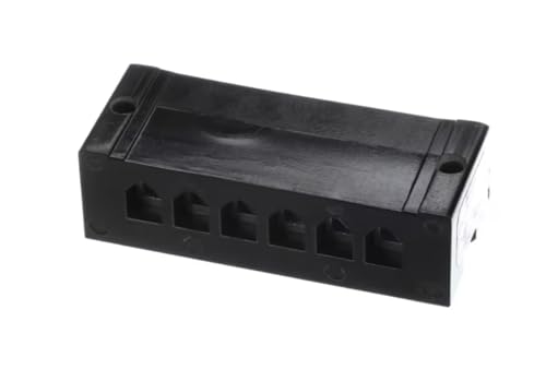 Fits Taylor 1106 6-18 CU 6-12 AL 600 V. 65 A. 2112 Terminal Block, 6 Pole