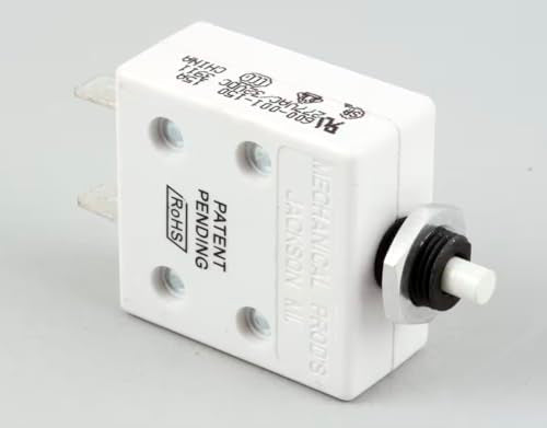 Push Button Breaker 600-001-150 15A Reset – Fits Henny Penny 290, 320, 500, AHC-990, CFE-420, EEE-144, and More