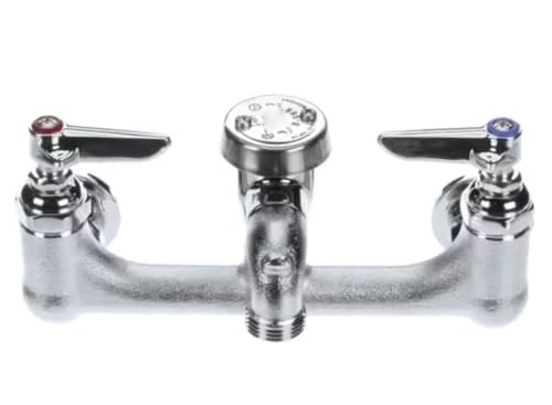 Fits T&S Brass 1/2 NPT 125 PSI B-969 Service Sink Faucet, 8" Center, Vac Breaker, Garden Hose Outlet for B-0674-RGH, B-2271