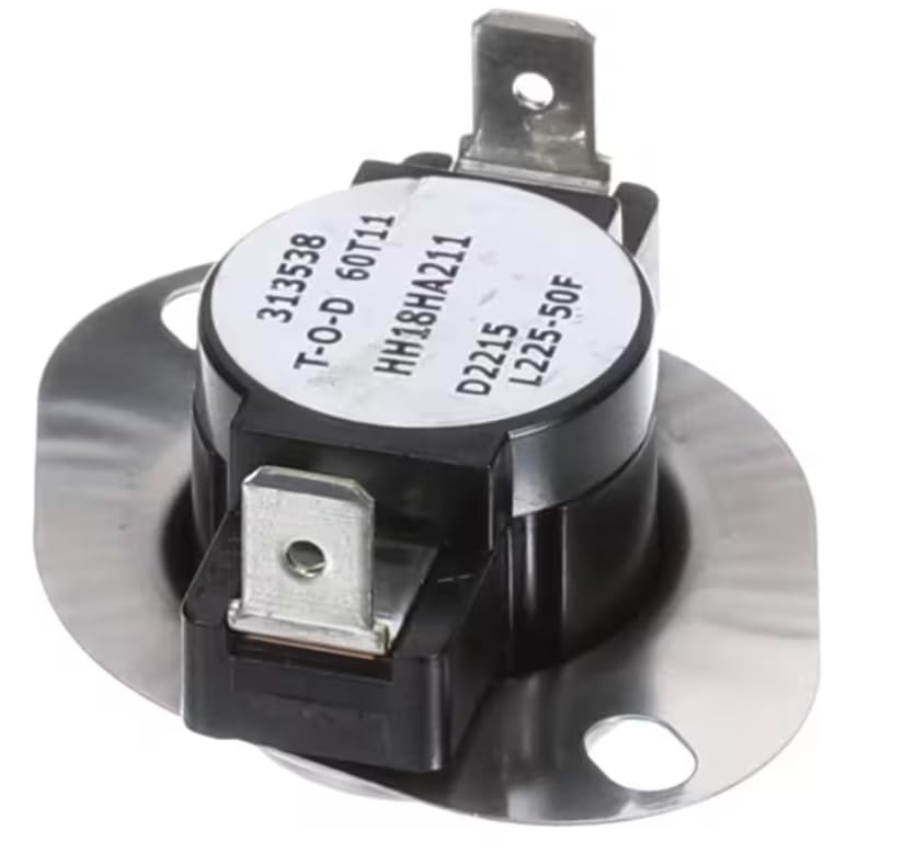 Fits Carrier HVAC 313538 D2215 Rollout Limit Switch, L225-50F for 581JE14F150 A, 581JE14D240 A, 581JE14F240 A