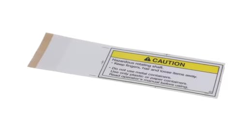 Fits Electro Freeze 165430 Decal, Blender, Caution-Hazardous Rotating Shaft