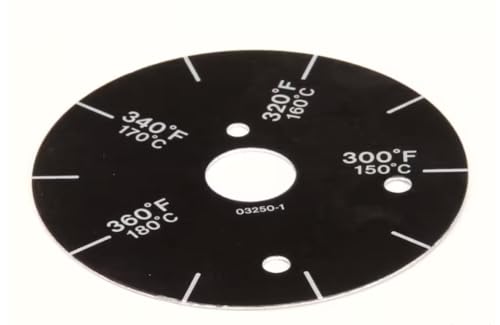 Fits Garland 03250-1 Dial Plate, 300F-320F-340F-360F, 150C-160C-170C-180C, Black