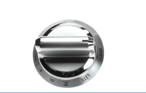 KIP 5Z10 Knob, Burner, Lite/Hi/2-6/Lo, Stainless for CPDF4085KF1, CPDF4085KF2, FPDF4085KFA