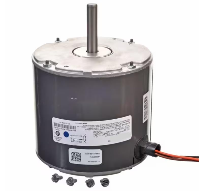 Fits Rheem D25115805 7A010 E25C 48Y03007119250876 Condenser, 208/220/230 Volt, 50/60HZ, 1/5HP, 1PH, 825 RPM for 13AJA36C01757, 13AJN30A01, RRRL-C024JK06XAUA