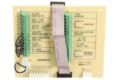 Fits Lochinvar 100360772 EC009038 2348 A XML-2 E315391 94V-0 3222 Connection Board, Low Voltage, AW151-800 for OAN701-801, OAN400-601, OAN151-286
