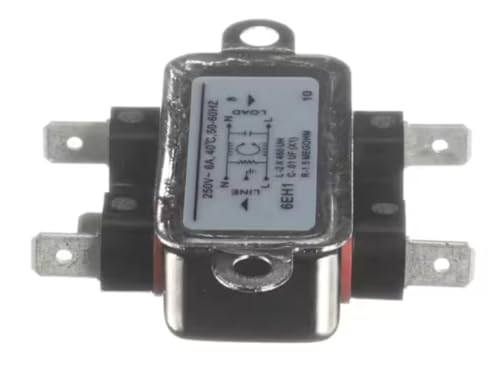 Fits Taylor 250V~ 6A, 40C 50-60HZ L-2X 460 UH C-.01 UF(X1) R-1.5 Filter, Noise