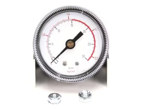 Fits Market Forge 1418 015-01 Pressure Gauge, 0-30 Lbs, Steam-It for STM-E, STM-ELX, STM-EX