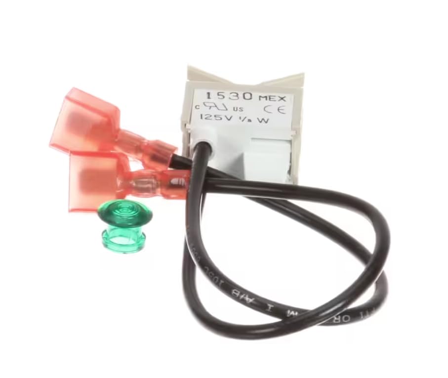 Fits Crathco 1530 MEX 125V 1/3W Lamp, 125V, with Leads, Green for AT-2W, at-AP, PIC5