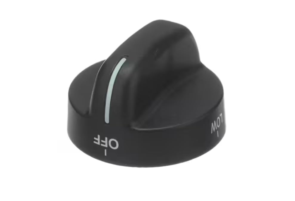 KIP 6U58 Knob, Element, Black for WVU57UC0FS, WVU37UC6FS, WVU37UC4FS