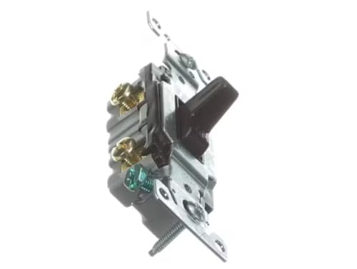 Fits Whalen Company 20A-120/277VAC W-S-896E Disconnect Switch, Black Top/Black Toggle, 20 Amp, DPST for V042A-B, V042F-B, V052A-B