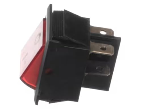 Fits Thunderbird 16A 125 VAC 1/8HP 10A 250VAC 1/3HP RT3-698 Red Rocker Switch for TB-300E