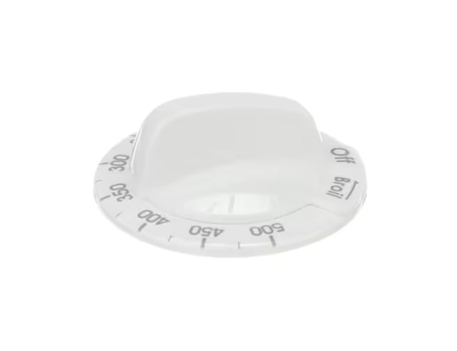 KIP 5998 Knob, Oven Temperature Control Knob, Off-Warm-200-500-Broil, White, Range