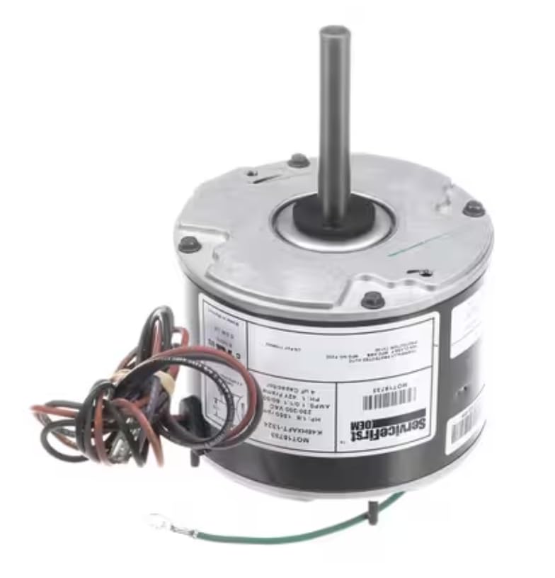 Fits Trane Motor, 200-230 Volt, 1550RPM, 1/8HP, 42 Frame