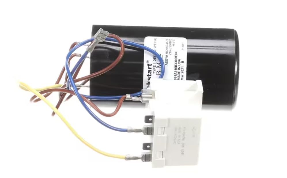 Fits Carrier HVAC 216-259MFD 091A216B330DE8X 2110H Start Relay and Capacitor Assembly for 698BNX024000ABAA, 38TDB024 300, 38YDB024 310