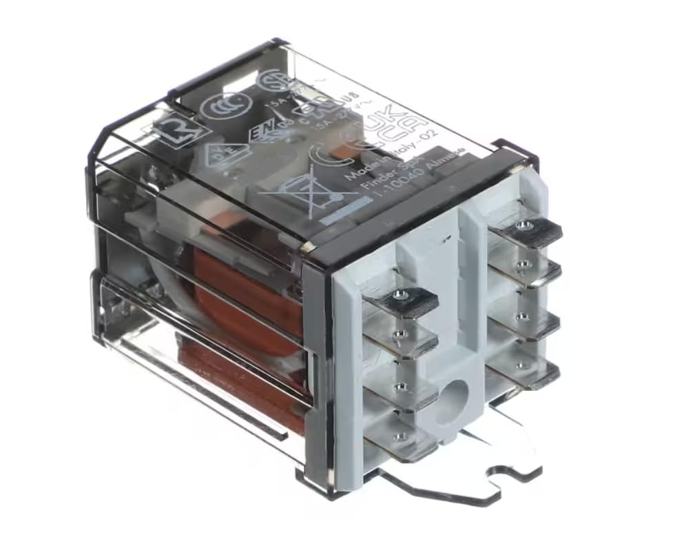 Fits Hobart 62.82.8.120.0000 16A 250V 120V AC I-10040 15A-277V Relay, Low Temp, 120 Volt Coil, 250 Volt, 16 Amp for CDL-1