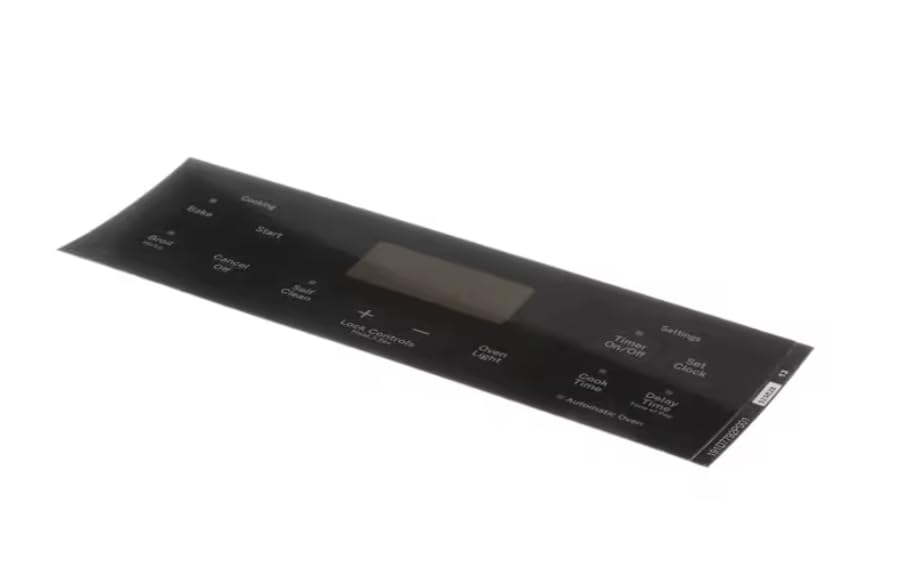 525828 13 S-S REV.5 452564 10 91201 16 Overlay/Touchpad, Black, Range for JB258DM1BB, JB258DM2BB, JB258DM3BB