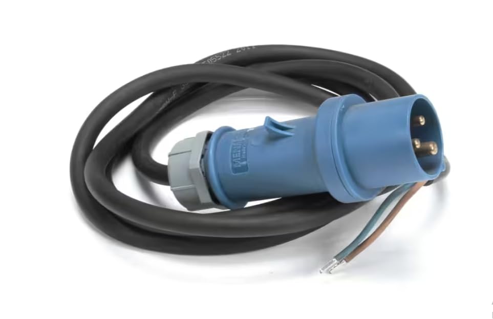 Fits Antunes F05522 2011 Power Cord Assembly, Harmonized, 2.5 mm Cord with IEC-309 Non-Molded Plug for MEC-1200, MES-1200, VCT-250