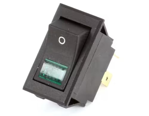 1503 Switch, Rocker, Dpst, 250V, 10A, Green Light for HDW-3, HDW-1, HDW-1BN