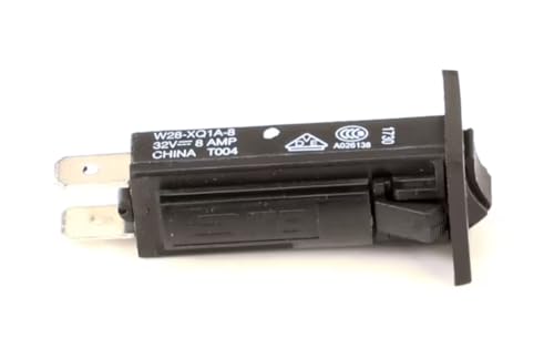 Fits Follett 1730 T004 Circuit Breaker, 8 Amp, Panel Mount for HMC1650RBT, HCD1000N, HMD1650R